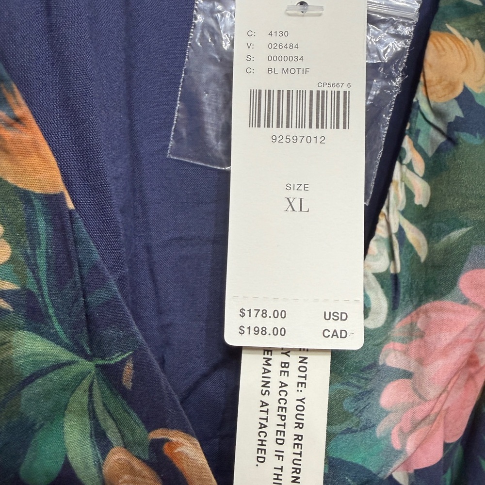 NWT Anthropologie Katerina Floral Maxi Dress size XL - Picture 5 of 5